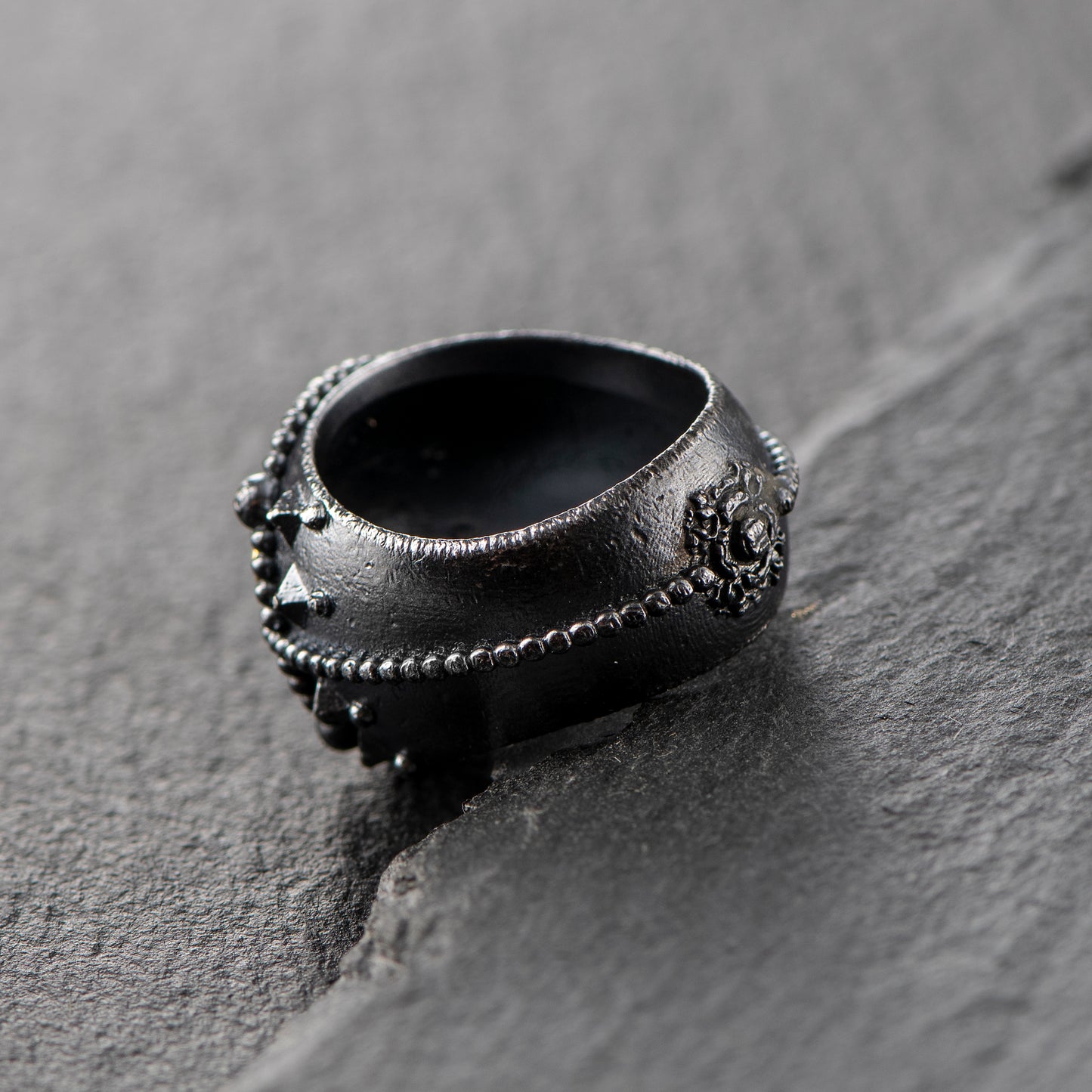 Harmony and Synchronicity. Pure Silver (999.9) with 24ct gold details for energetic enhancement. Ring by Constantinos Kyriacou