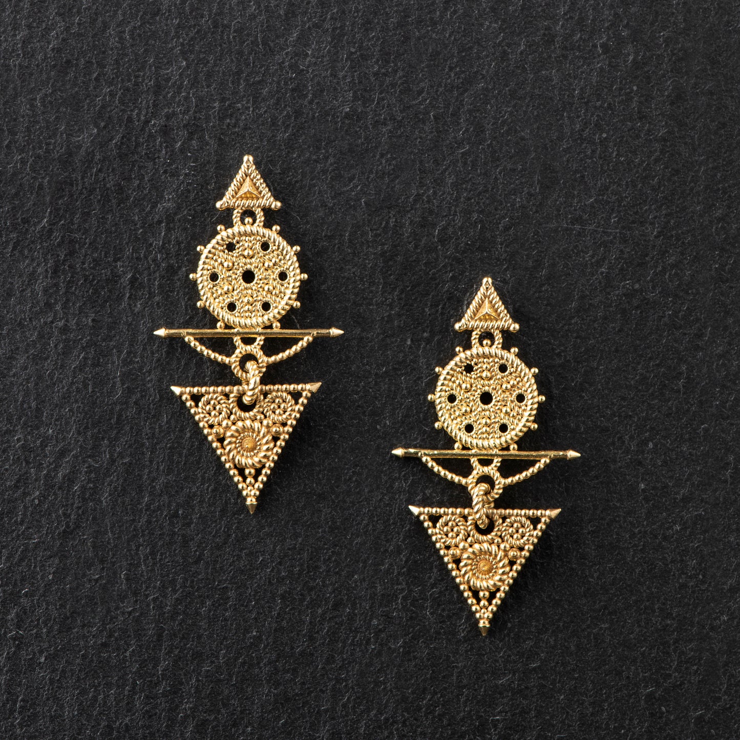18ct Gold Earrings - 'That Which Is' Collection by Constantinos Kyriacou