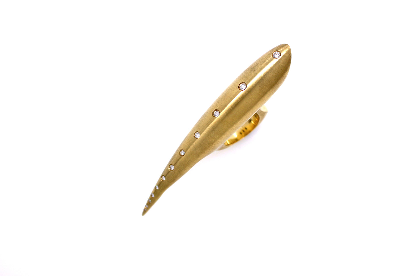Exquisite 18ct Gold Palm Ring by Constantinos Kyriacou - Limited Edition with Diamonds