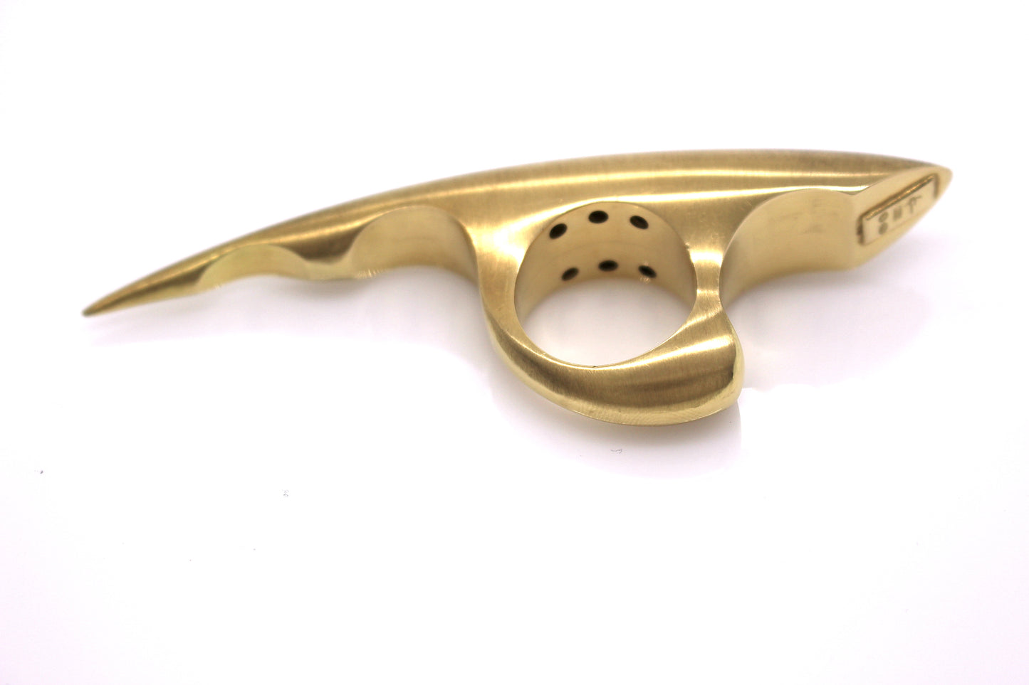 18ct gold (palm) ring by Constantinos Kyriacou. With diamonds. 1999.