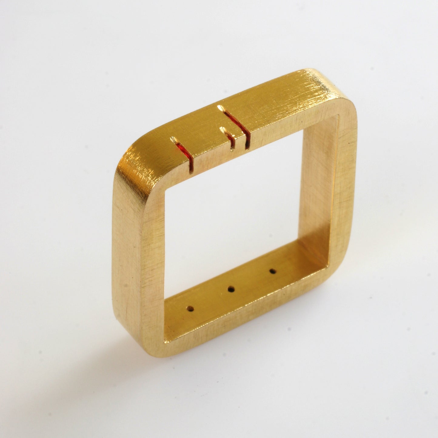 18ct gold unisex ring. "Limited Red" (2006)