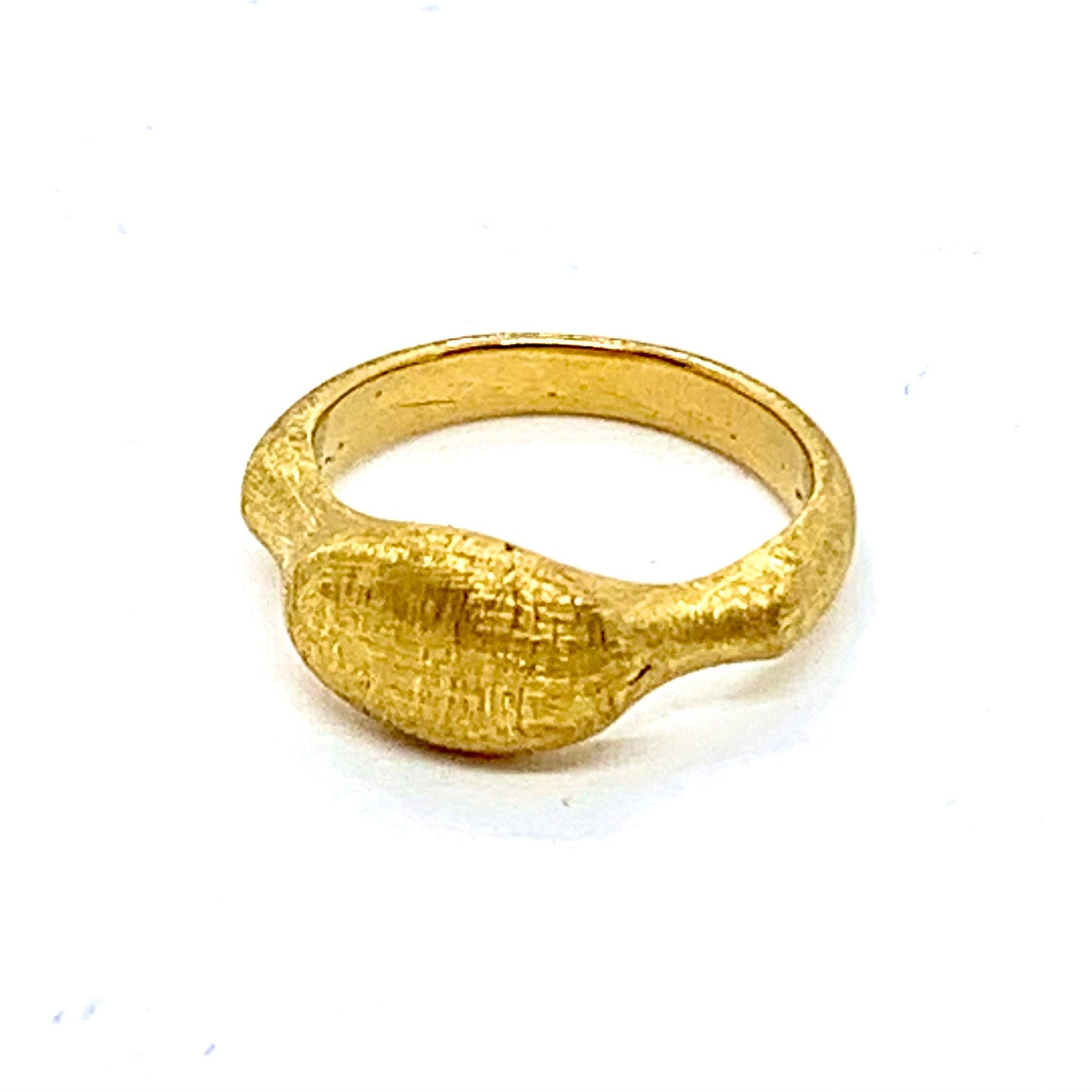 Ring 24ct Pure Gold Matte 'PURE' Collection