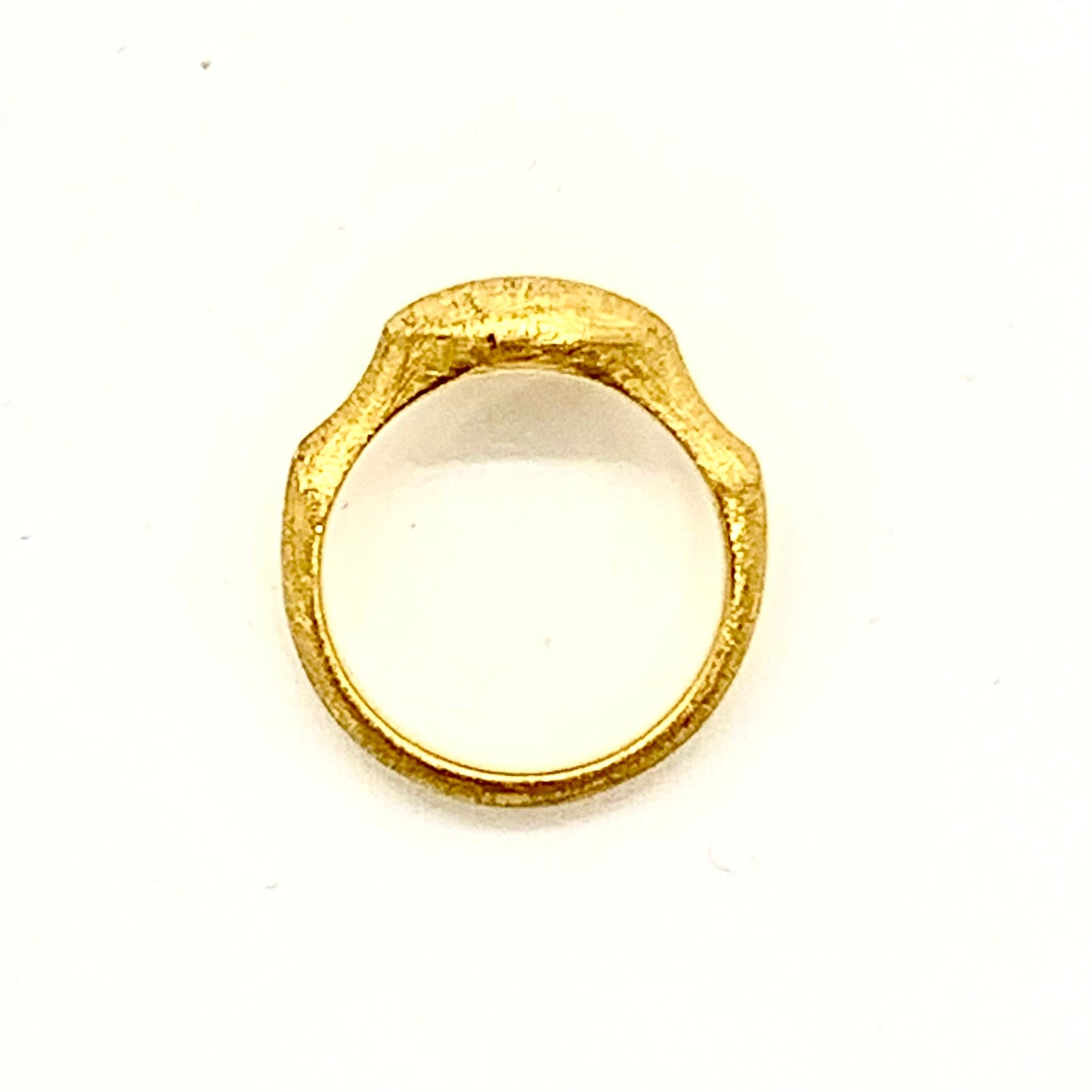 Ring 24ct Pure Gold Matte 'PURE' Collection