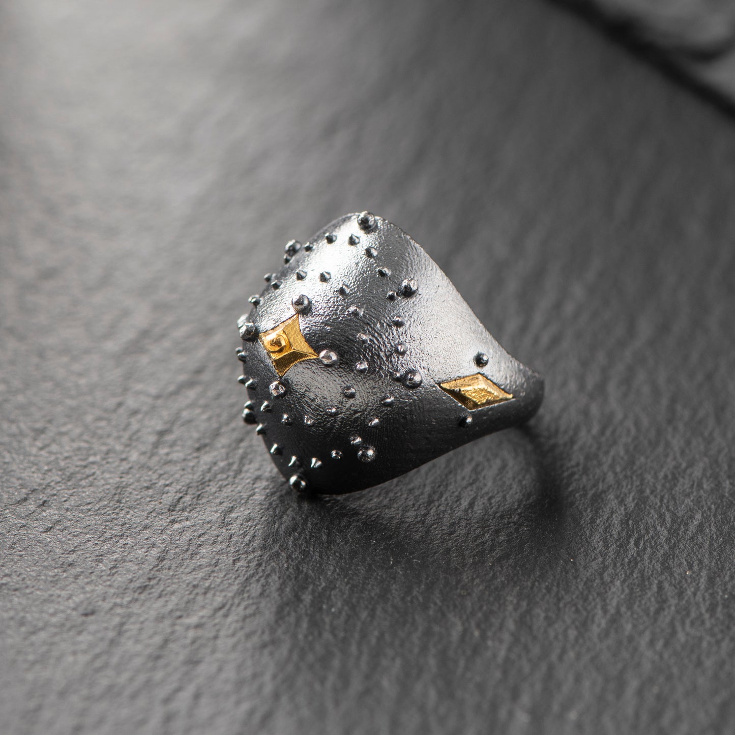 "Inclusiveness" Ring by Constantinos Kyriacou - Pure Silver (999.9) with 24ct Gold Details - A Symbol of Unconditional Love