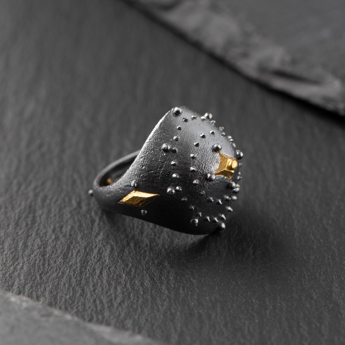 "Inclusiveness" Ring by Constantinos Kyriacou - Pure Silver (999.9) with 24ct Gold Details - A Symbol of Unconditional Love