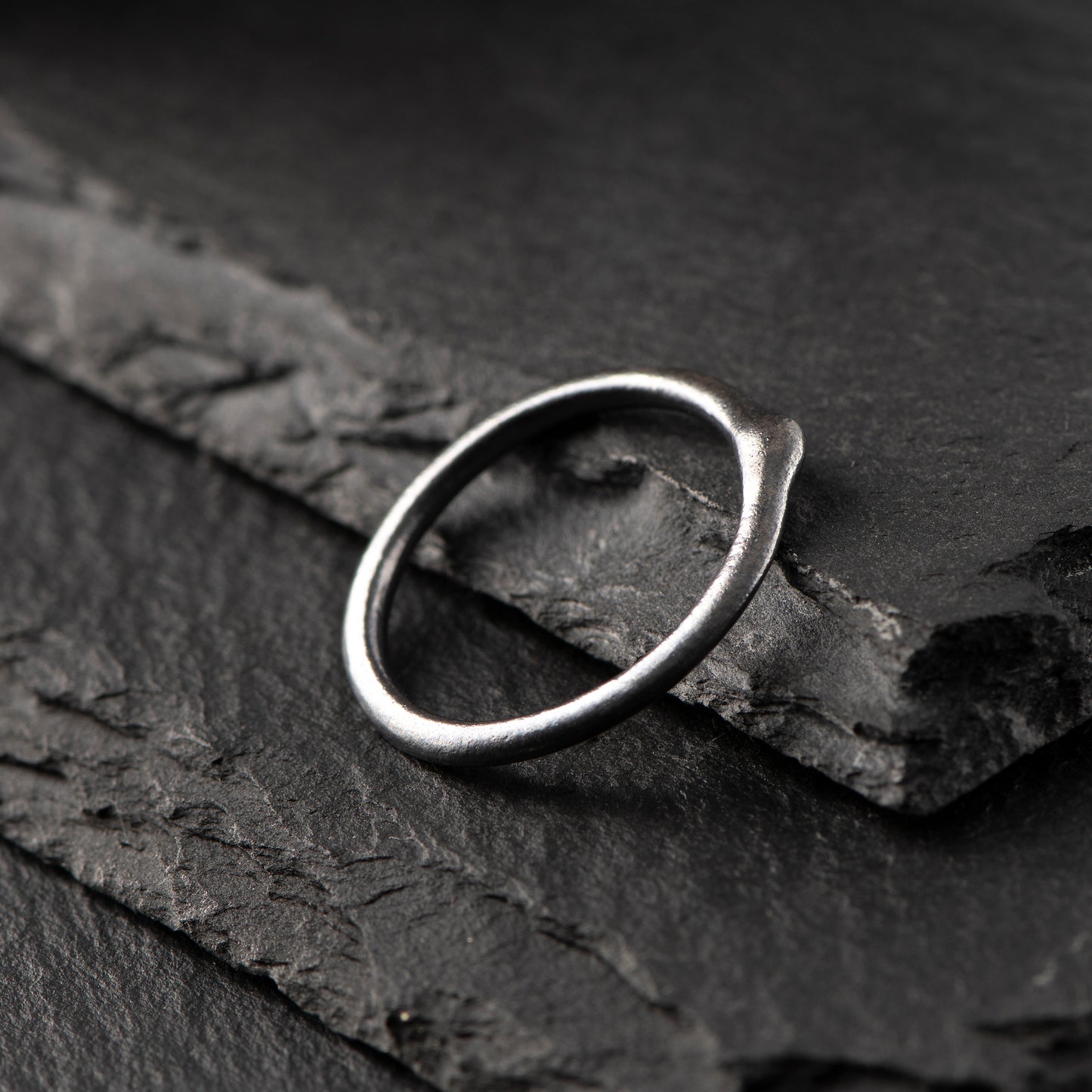 Pure Silver (999.9) Ring (White or Dark Grey) - "That Which Is" Collection