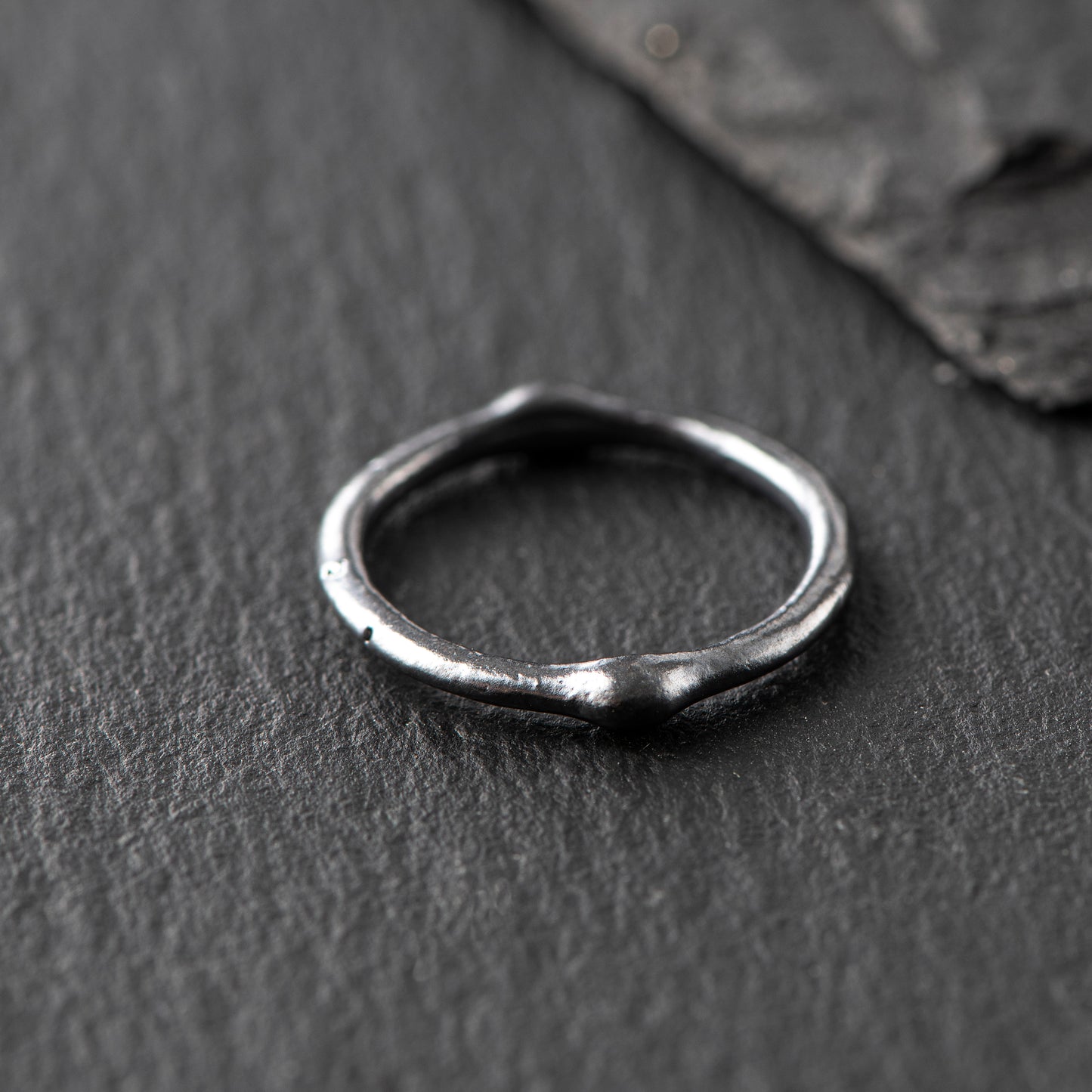 Pure Silver (999.9) Ring (White or Dark Grey) - "That Which Is" Collection