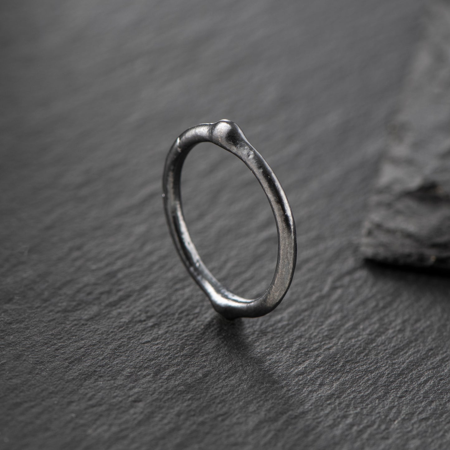 Pure Silver (999.9) Ring (White or Dark Grey) - "That Which Is" Collection