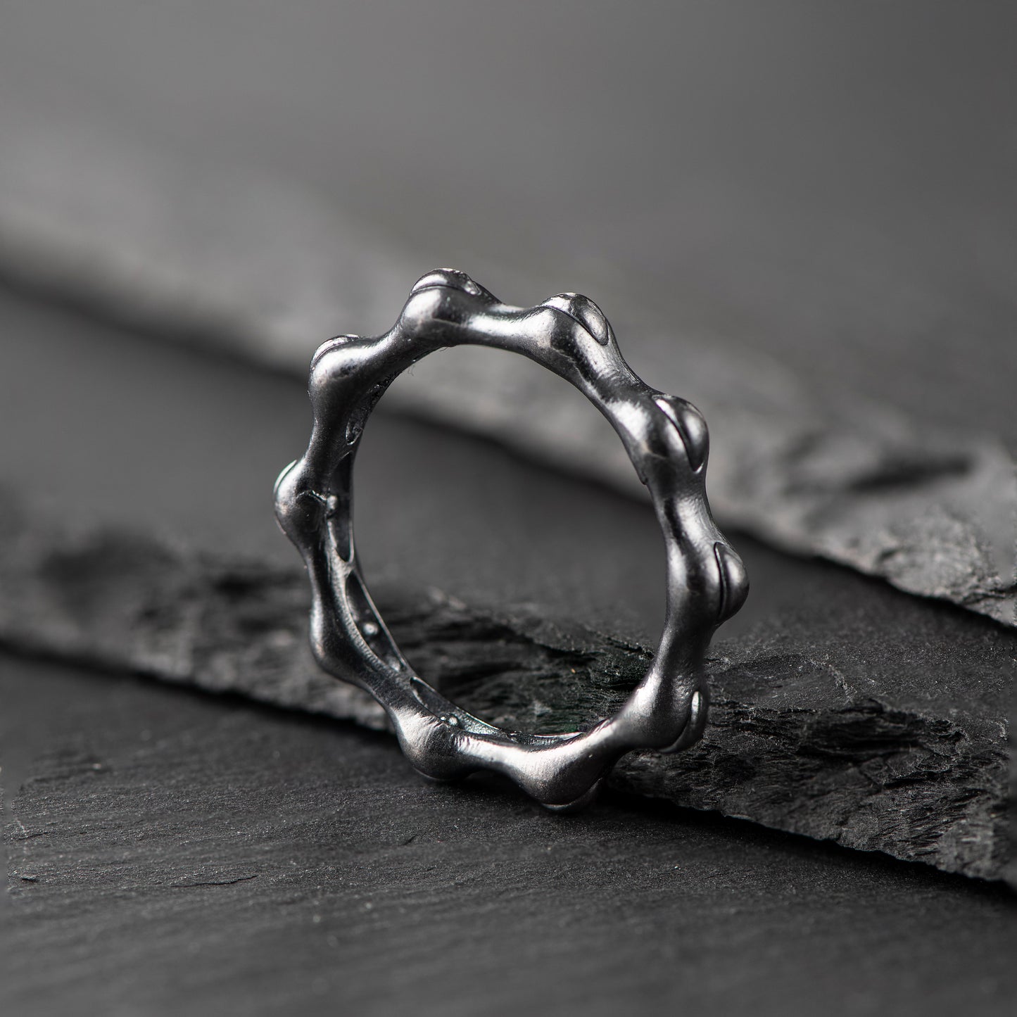 "Introvert" Ring - Pure Silver (999.9) - The Fractal Moment Collection