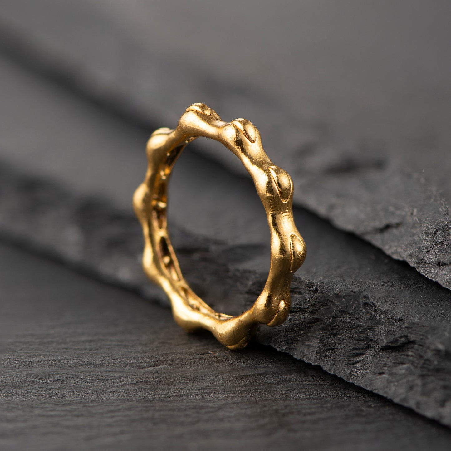 "Shining Introvert" Ring - 24ct Gold - The Fractal Moment Collection