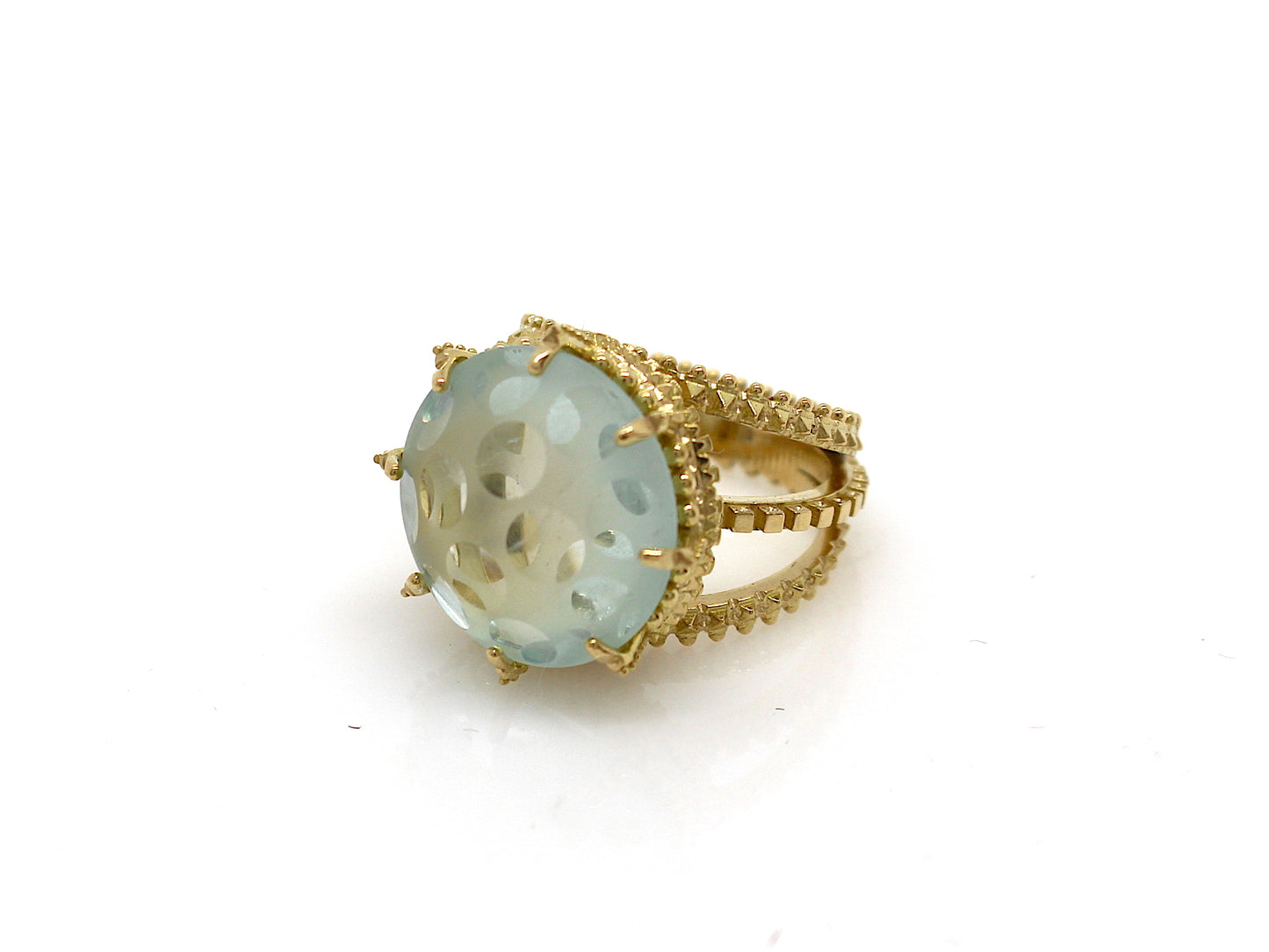 Ring 18ct with aquamarine - ''That Which Is'  Collection 1021 (2023)