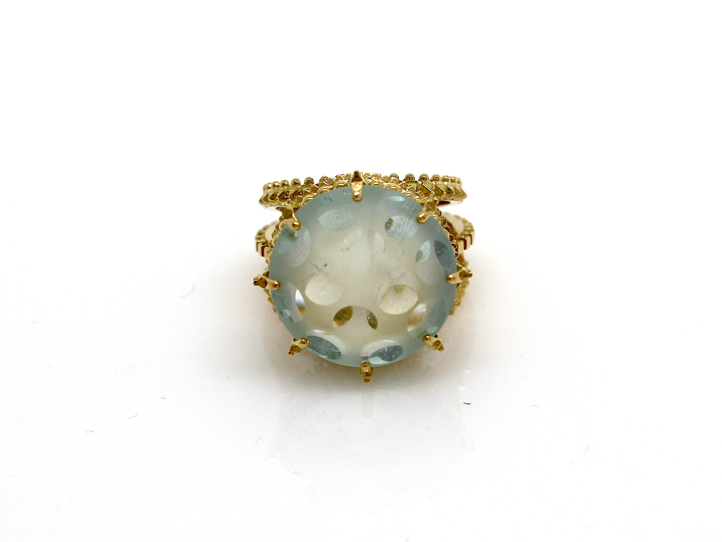 Ring 18ct with aquamarine - ''That Which Is'  Collection 1021 (2023)