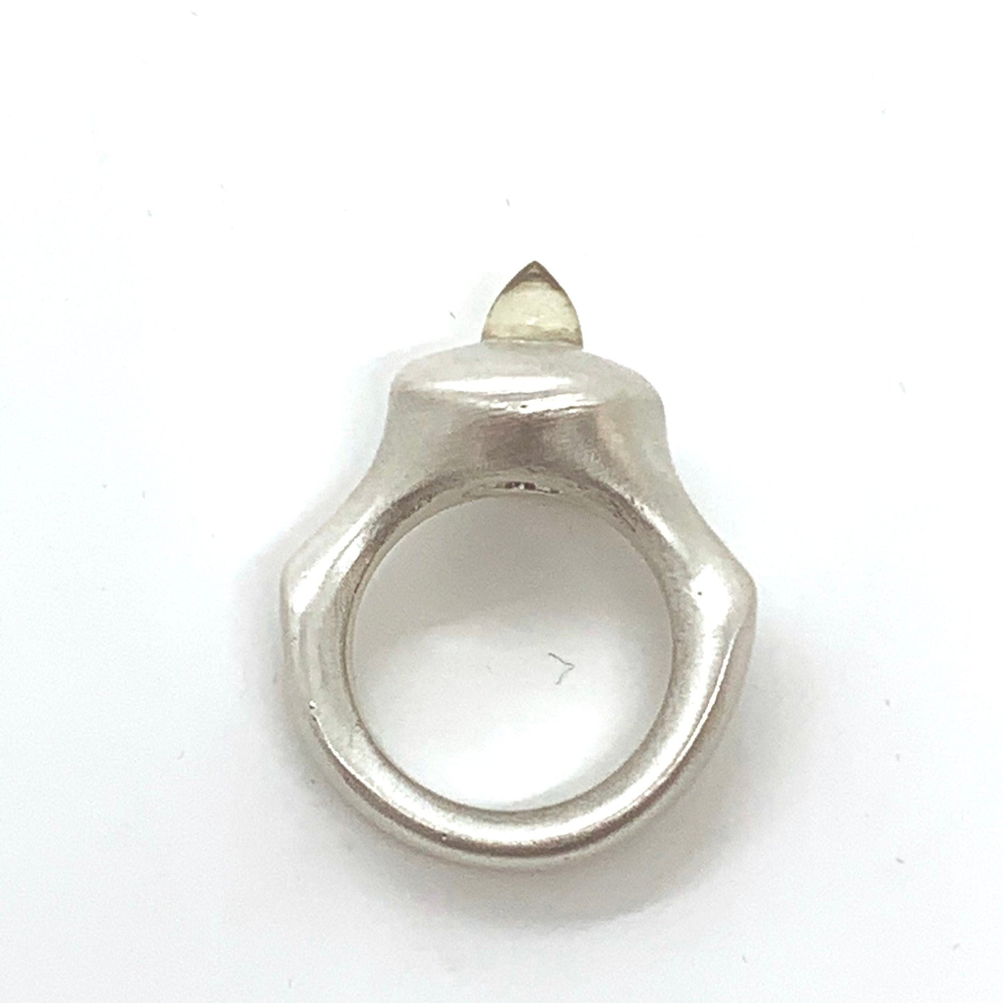 Ring Pure Silver Citrine Quartz 'PURE'  Collection